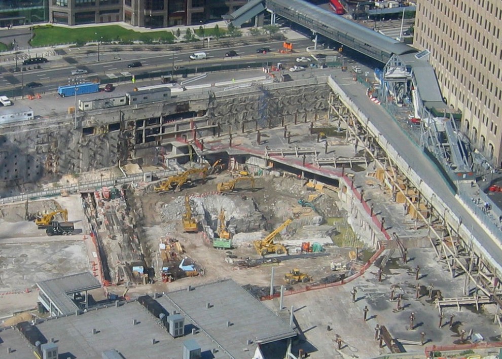 Construction of the new One World Trade Center begins in 2006.