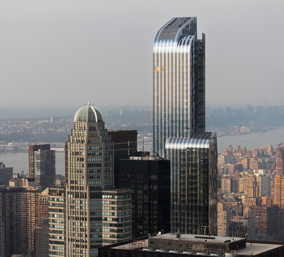 In 2014 the One57 Building is completed and stands at 1005ft (306m).