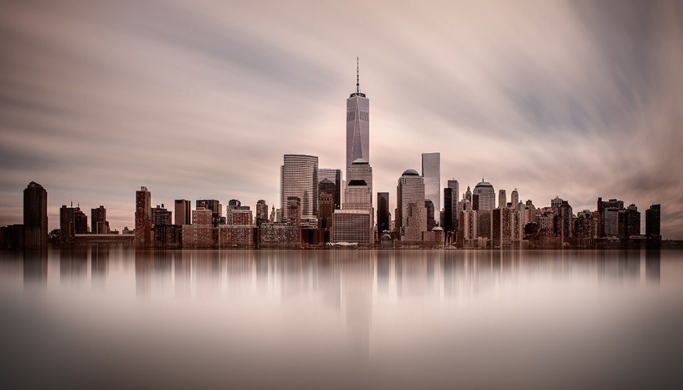The lower Manhattan skyline 2015.