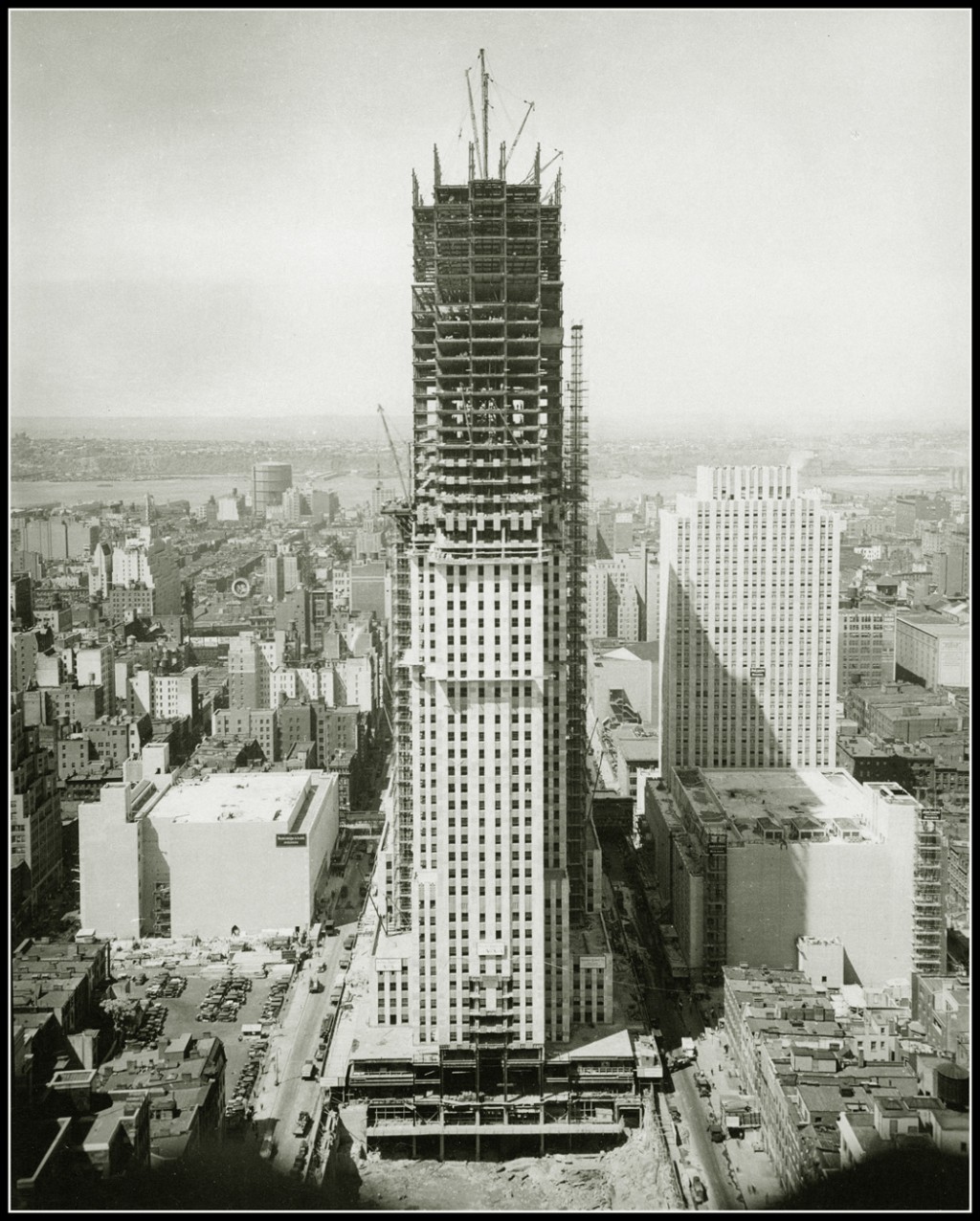 Construction of the Rockerfeller Center's RCA Building, September 1932.
