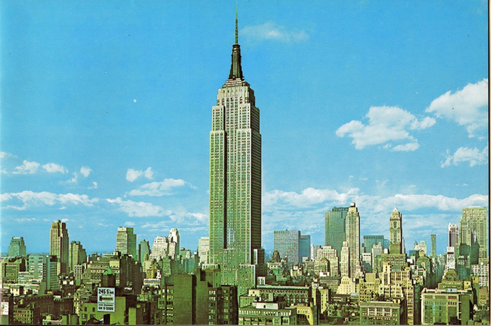 The Empire State Building looking northwest from New York Life Building. May 1961.