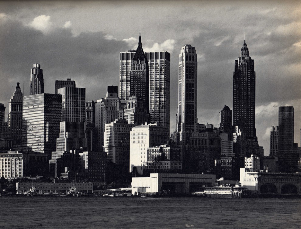 Lower Manhattan from Governors Island. July 1963.