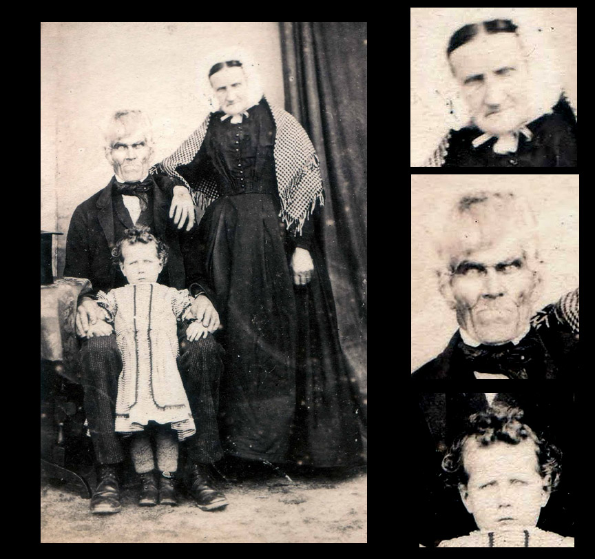 Creepy family portrait