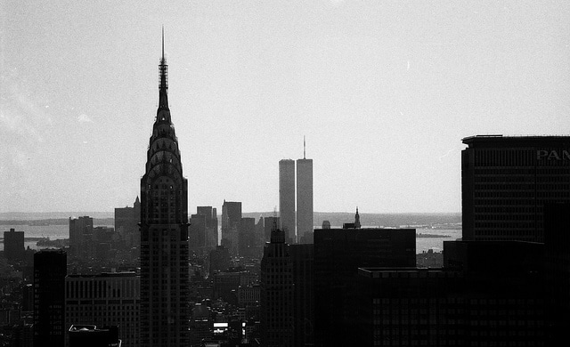 Looking South across midtown and lower Manhattan. 1984.