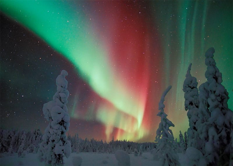 northern lights, finnish lapland