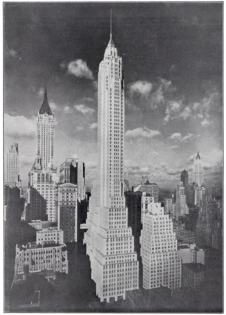 The 72-story Cities Service Building (now AIG Building or 60 Wall Tower) in February 1932.