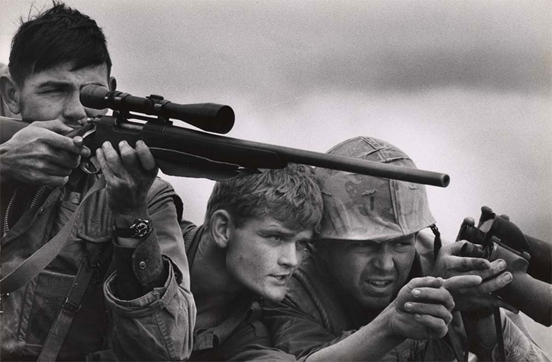 US marine sniper team, Vietnam 1968
